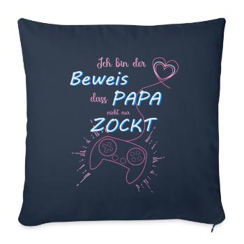 Gaming - Kind - Ich bin der Beweis Baby - Sofakissenbezug 45 x 45 cm - Navy - Vorne