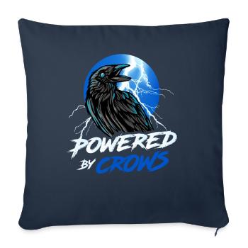 Cool Corbeau Propulsé par Crows Aesthetic Black Corbeau - Housse de coussin décorative 45 x 45 cm - bleu marine - Devant