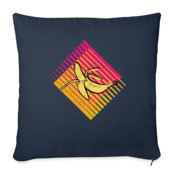 Banana Retro Fruit Fruit Fruit Fruit - Sofa pillowcase 17,3'' x 17,3'' (45 x 45 cm) - navy - Front
