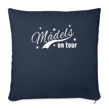 Mädels on Tour - Sofakissenbezug 45 x 45 cm - Navy - Vorne