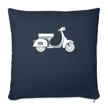 Roller Silhouette - Housse de coussin décorative 45 x 45 cm - bleu marine - Devant