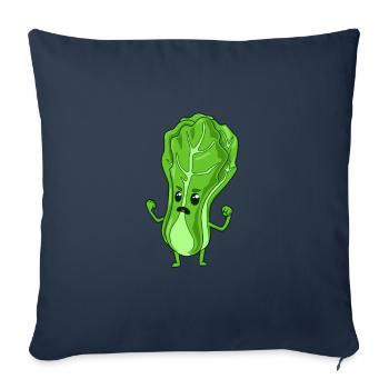 Comic Salad Head - Sofa pillowcase 17,3'' x 17,3'' (45 x 45 cm) - navy - Front