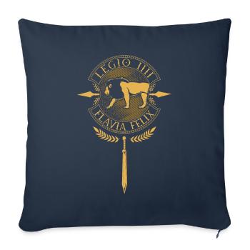 Legio IIII Flavia Felix - Römische Legion - Sofakissenbezug 45 x 45 cm - Navy - Vorne
