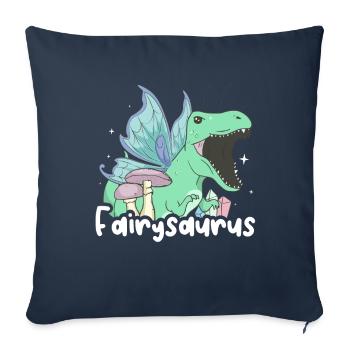 Fairycore Aesthetic Fairy Fairy Dinosaur Fairysaurus - Sofa pillowcase 17,3'' x 17,3'' (45 x 45 cm) - navy - Front