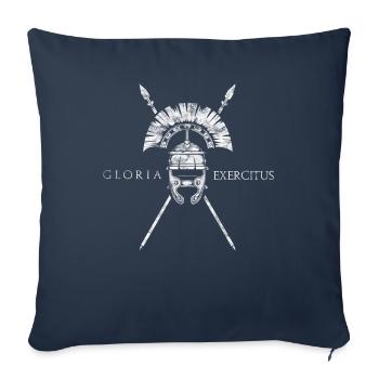 Centurion romain - Gloria Exercitus - Housse de coussin décorative 45 x 45 cm - bleu marine - Devant