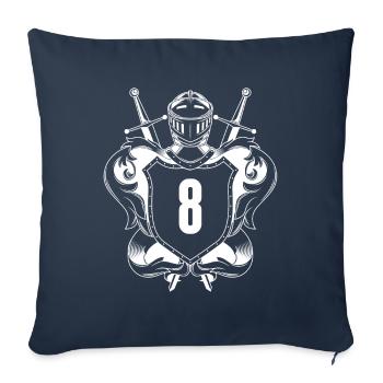8 Number of coats of arms - Sofa pillowcase 17,3'' x 17,3'' (45 x 45 cm) - navy - Front