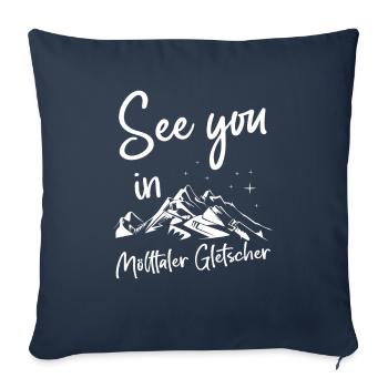 Mölltal Glacier Ski Snowboarding Austria - Sofa pillowcase 17,3'' x 17,3'' (45 x 45 cm) - navy - Front