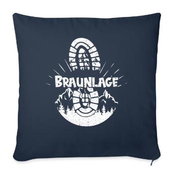 Braunlage Skifahren Berg Wandern im Harz - Sofakissenbezug 45 x 45 cm - Navy - Vorne