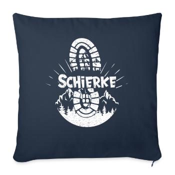 Schierke Skifahren Berg Wandern im Harz - Sofakissenbezug 45 x 45 cm - Navy - Vorne