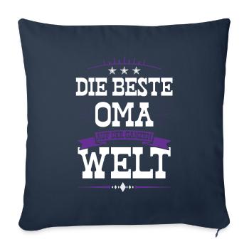 Beste Oma der Welt - Sofakissenbezug 45 x 45 cm - Navy - Vorne