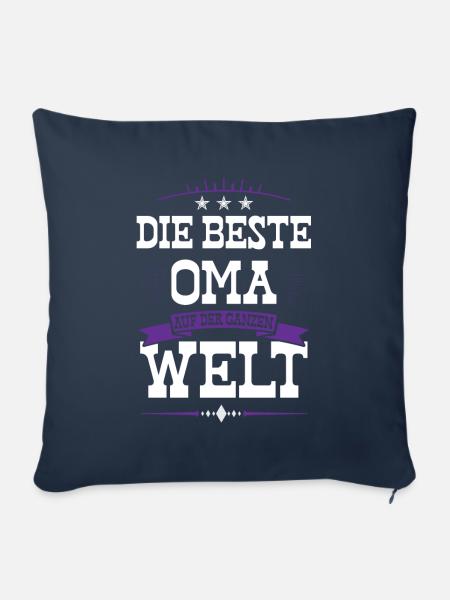 Beste Oma der Welt - Sofakissenbezug 45 x 45 cm - Navy