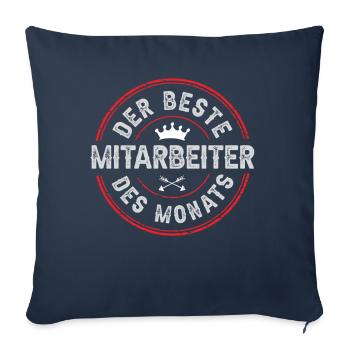 Mitarbeiter des Monats - Sofakissenbezug 45 x 45 cm - Navy - Vorne