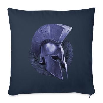 spartan helmet sparta warrior - Sofa pillowcase 17,3'' x 17,3'' (45 x 45 cm) - navy - Front