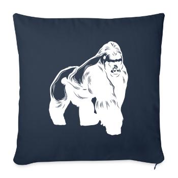 Gorilla Animal - Sofa pillowcase 17,3'' x 17,3'' (45 x 45 cm) - navy - Front