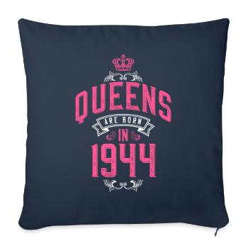 Queens born in 1944 - Sofakissenbezug 45 x 45 cm - Navy - Vorne