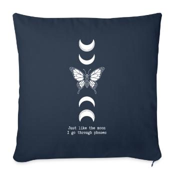 Monarch Butterfly Just Like The Moon - Sofakissenbezug 45 x 45 cm - Navy - Vorne