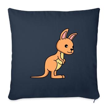 Kangaroo Comic - Sofakissenbezug 45 x 45 cm - Navy - Vorne