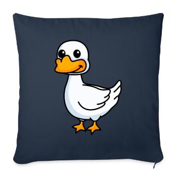 Goose Comic Animal - Sofa pillowcase 17,3'' x 17,3'' (45 x 45 cm) - navy - Front