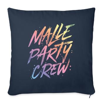 malle party crew colorful - Sofa pillowcase 17,3'' x 17,3'' (45 x 45 cm) - navy - Front
