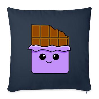 Chocolade Comic - Sierkussenhoes, 45 x 45 cm - navy - Voor