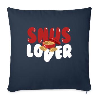 Snus Lover Tabak Nikotin - Sofakissenbezug 45 x 45 cm - Navy - Vorne