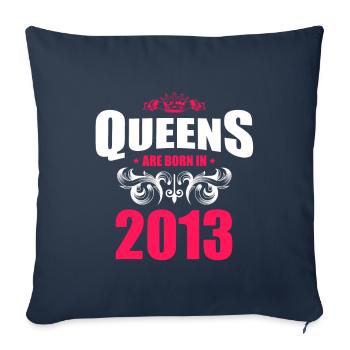 Queens born in 2013 - Sofakissenbezug 45 x 45 cm - Navy - Vorne
