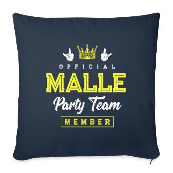 Malle Party Crew - Sofa pillowcase 17,3'' x 17,3'' (45 x 45 cm) - navy - Front