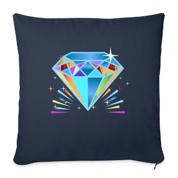 Diamond Gemstone Jewelry - Sofa pillowcase 17,3'' x 17,3'' (45 x 45 cm) - navy - Front