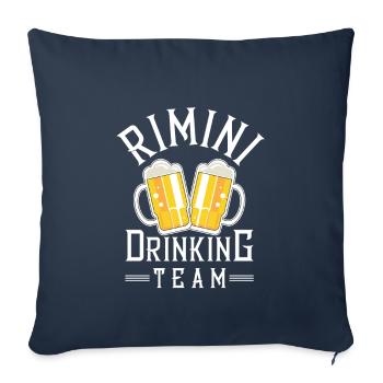 Rimini Drinking Équipe - Housse de coussin décorative 45 x 45 cm - bleu marine - Devant