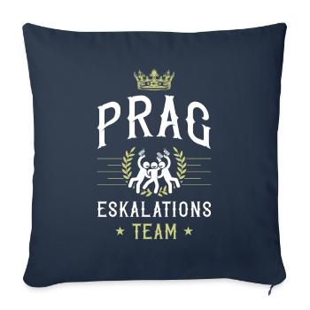 Prague Escalation - Sofa pillowcase 17,3'' x 17,3'' (45 x 45 cm) - navy - Front
