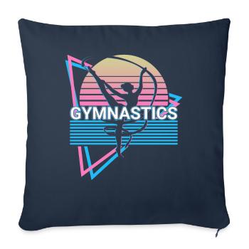Gymnastics Retro Gift - Sofa pillowcase 17,3'' x 17,3'' (45 x 45 cm) - navy - Front