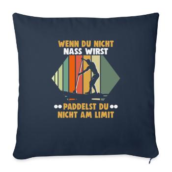 Sup Stand Up Paddle Design Sup Board Paddeln - Sofa pillowcase 17,3'' x 17,3'' (45 x 45 cm) - navy - Front