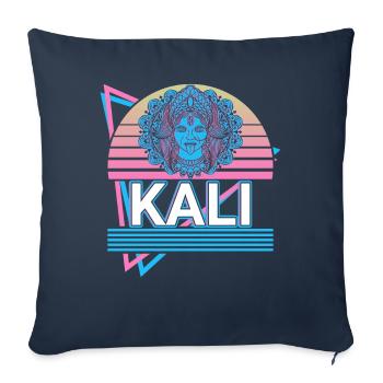 Kali Hindu Goddess of Death Retro Gift - Sofa pillowcase 17,3'' x 17,3'' (45 x 45 cm) - navy - Front