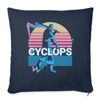 Cyclops Greek Mythology Gift - Sofa pillowcase 17,3'' x 17,3'' (45 x 45 cm) - navy - Front