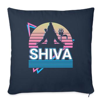 Shiva Hindu God Ancient Hindu Mythology Gift - Sofa pillowcase 17,3'' x 17,3'' (45 x 45 cm) - navy - Front