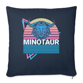 Minotaur Greek Mythology Gift - Sofa pillowcase 17,3'' x 17,3'' (45 x 45 cm) - navy - Front