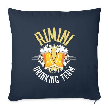 Rimini Drinking Équipe - Housse de coussin décorative 45 x 45 cm - bleu marine - Devant