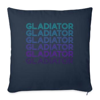 Gladiator Retro - Sofakissenbezug 45 x 45 cm - Navy - Vorne