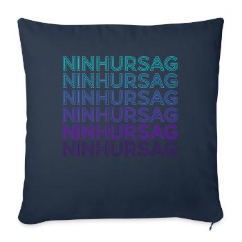 Ninhursag Goddess Ancient Sumerian Deity Retro - Sofa pillowcase 17,3'' x 17,3'' (45 x 45 cm) - navy - Front