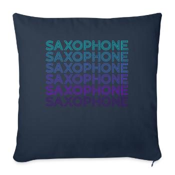 Saxophone player Saxophonist Saxist Sax Retro - Sofa pillowcase 17,3'' x 17,3'' (45 x 45 cm) - navy - Front