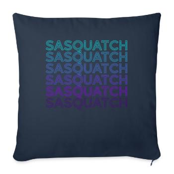 Sasquatch Bigfoot Retro - Sofa pillowcase 17,3'' x 17,3'' (45 x 45 cm) - navy - Front