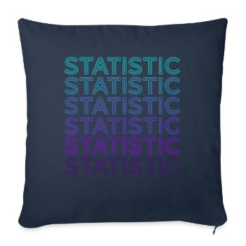 Statistiker Statistikerin Retro - Sofakissenbezug 45 x 45 cm - Navy - Vorne