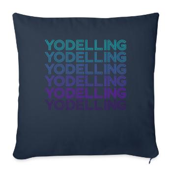 Yodel-Retro - Sofa pillowcase 17,3'' x 17,3'' (45 x 45 cm) - navy - Front