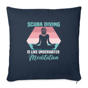 Scuba Diver Design Instructor Snorkeling - Sofa pillowcase 17,3'' x 17,3'' (45 x 45 cm) - navy - Front
