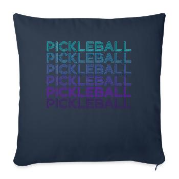 Pickleball Player Coach Team Coach Retro - Sofa pillowcase 17,3'' x 17,3'' (45 x 45 cm) - navy - Front