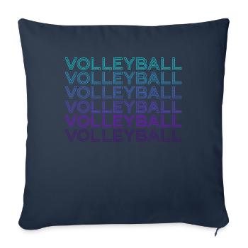 Volleyball player Team manager Coach Retr - Sofa pillowcase 17,3'' x 17,3'' (45 x 45 cm) - navy - Front