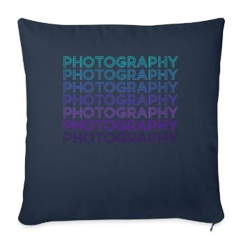 Photography Photographer Camera Retro - Sofa pillowcase 17,3'' x 17,3'' (45 x 45 cm) - navy - Front