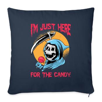 Conception d’Halloween pour la fête d’Halloween - Housse de coussin décorative 45 x 45 cm - bleu marine - Devant