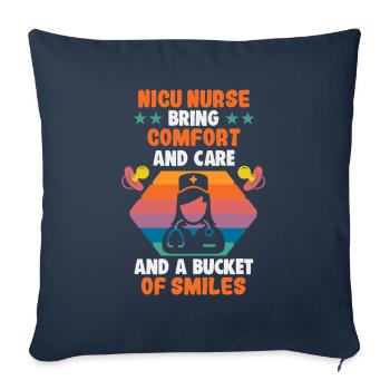 Pflegerin NICU nurse NICU Krankenschwester - Sofa pillowcase 17,3'' x 17,3'' (45 x 45 cm) - navy - Front