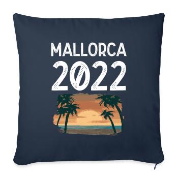 Majorca 2022 - Sofa pillowcase 17,3'' x 17,3'' (45 x 45 cm) - navy - Front